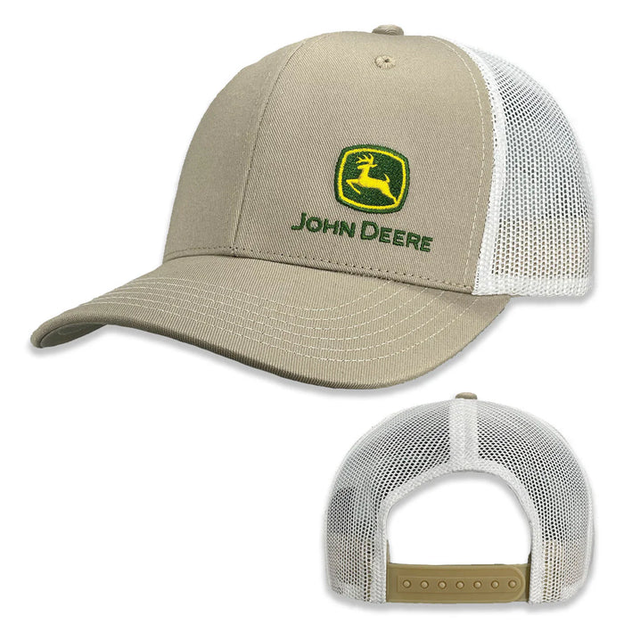 Moline 112 Khaki White Mesh Back Hat