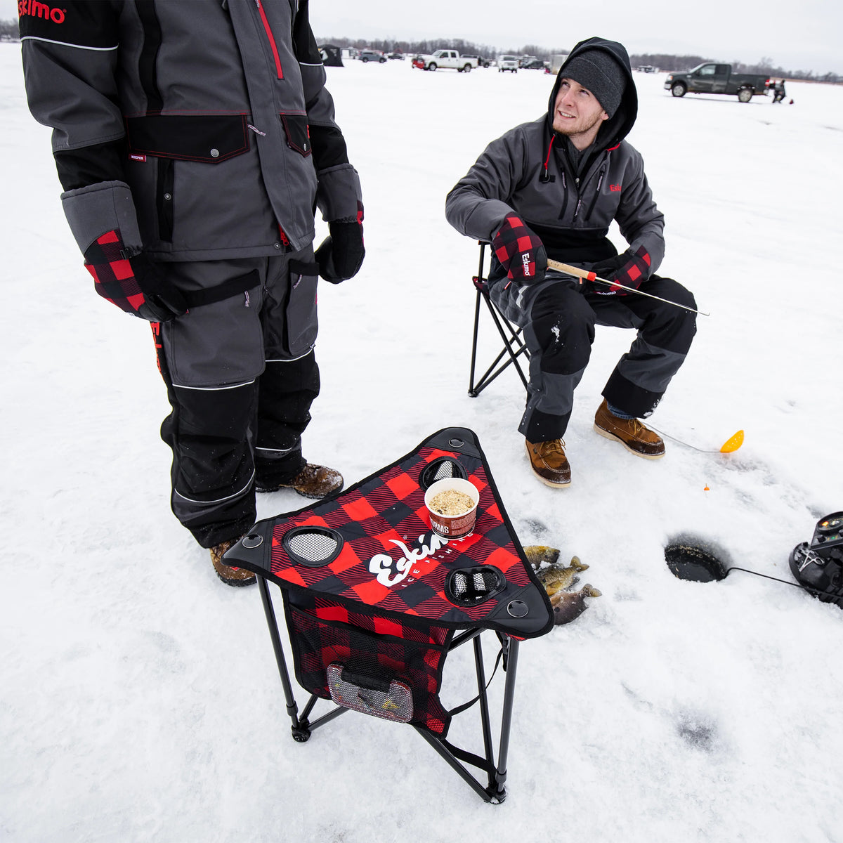 Eskimo Plaid Folding Ice Chair — Enns Brothers Ltd