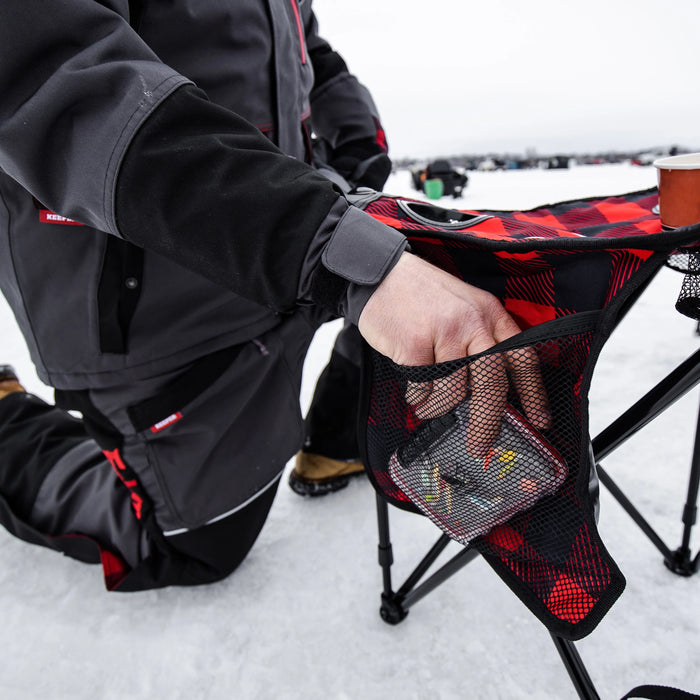 Eskimo Plaid Folding Ice Chair XL