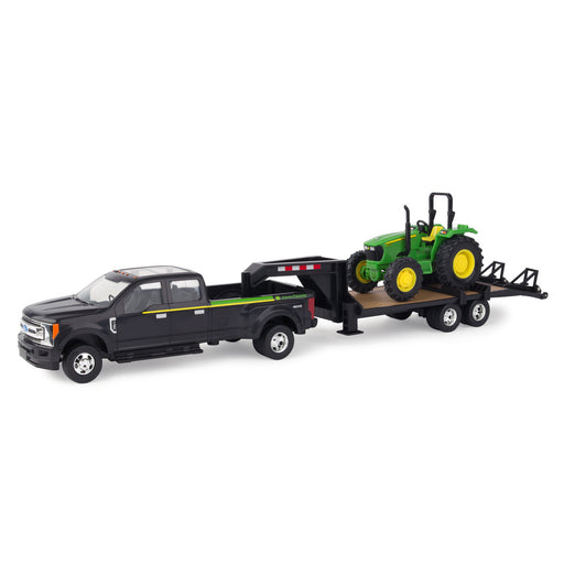 John Deere 1/32 5075E Tractor with 2017 Ford F-350 and 5th Wheel Trailer