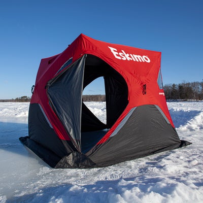 Eskimo FatFish Portable 3-4 Person Pop Up Ice Fishing Shelter ESKFF949