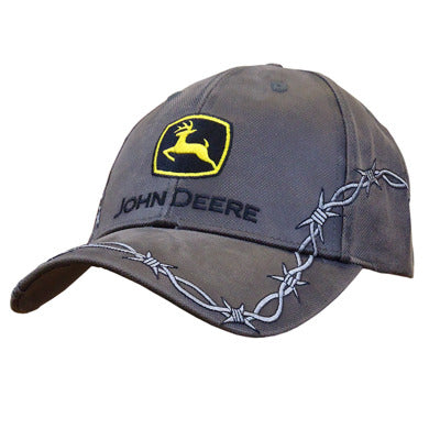 John Deere Men's Charcoal Construction Cap
