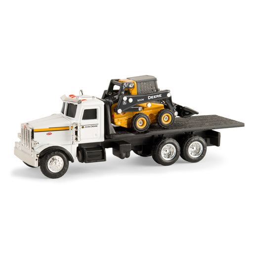 John Deere 1/64 320E Skid Steer with Truck