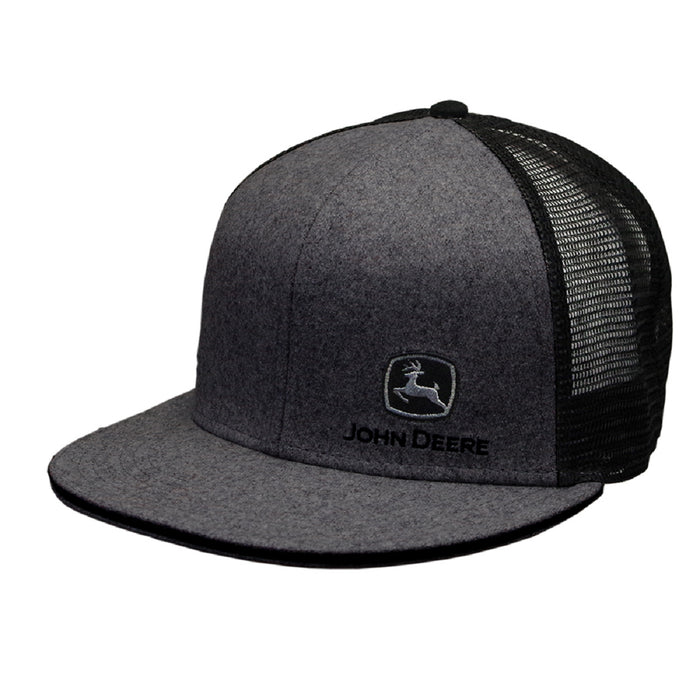 John Deere Men's Charcoal Flat Bill Cap