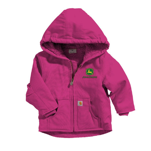 John Deere Girl's Pink Toddler Carhartt Jacket