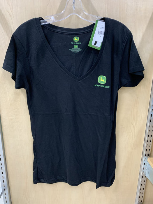 John Deere Women's Black Farm Manitoba Tee