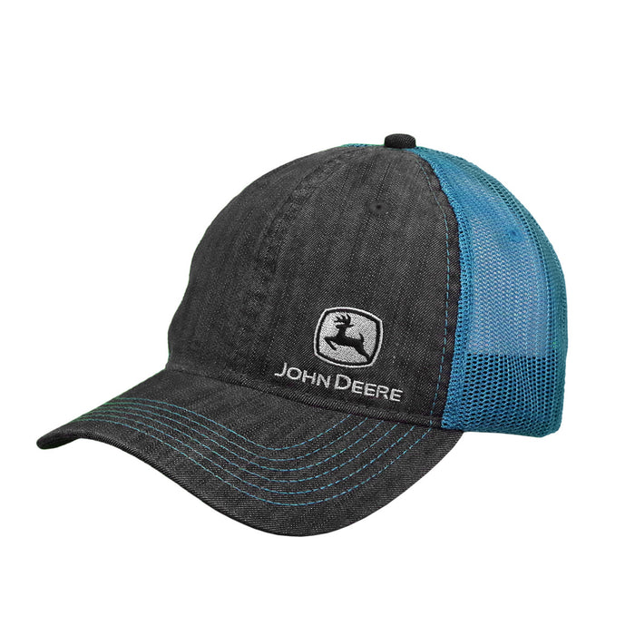 John Deere Unisex Blue Cambray Mesh Cap