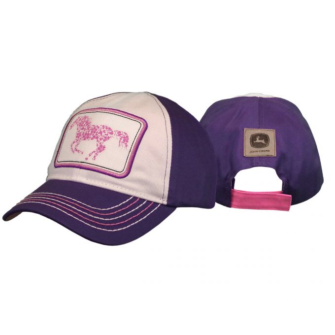 John Deere Youth Purple Horse Cap