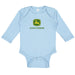 John Deere Infant Boys Longsleeve Blue Bodysuit