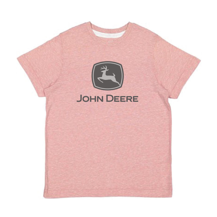 John Deere Youth Girls Pink Shirt