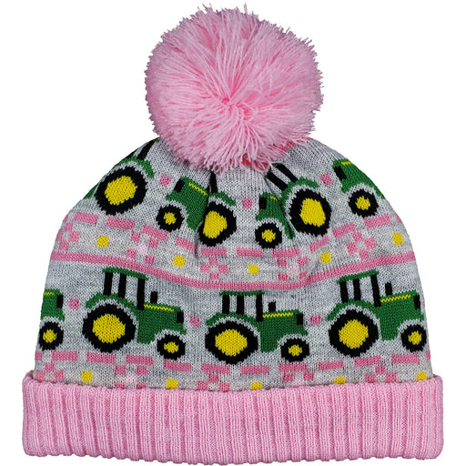 John Deere Girls Tractor Winter Beanie