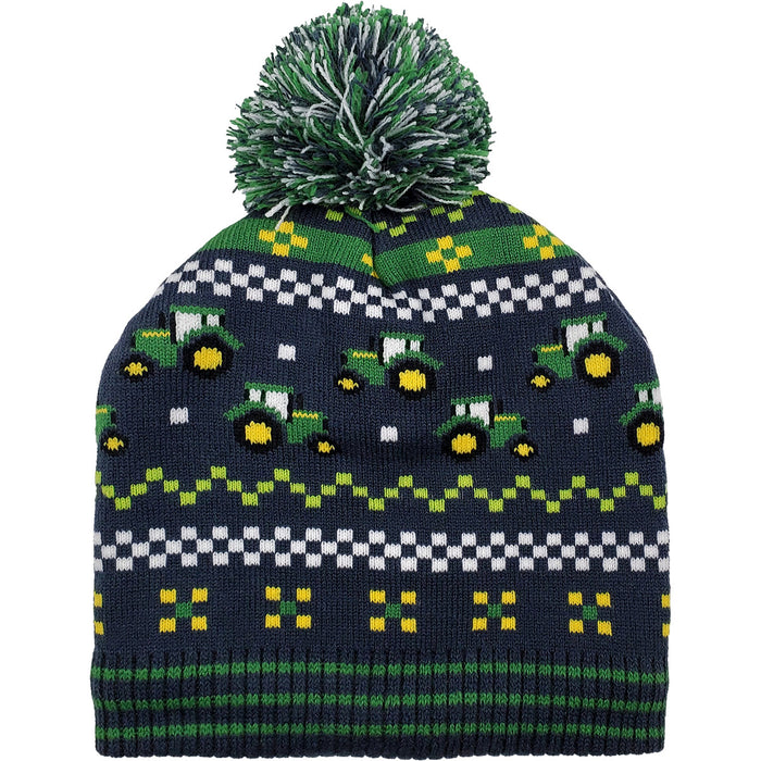 John Deere Unisex Tractor Blue Winter Beanie