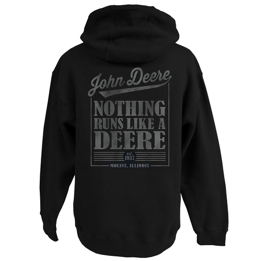 John Deere Men's Nothing Runs Like a Deere Hoodie w Enns Brothers Logo