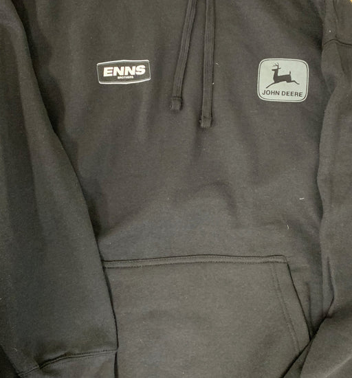 John Deere Men's Nothing Runs Like a Deere Hoodie w Enns Brothers Logo