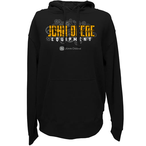 Men's Black John Deere Equipment Hoodie w Enns Brothers Logo