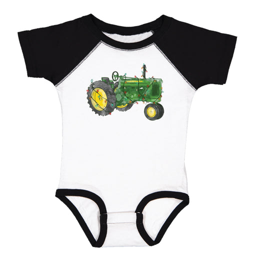 Infant Unisex John Deere Christmas Tractor Bodysuit