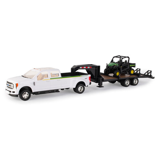 John Deere 1/32 RSX 860i with 2017 Ford Pickup Truck and Gooseneck Trailer